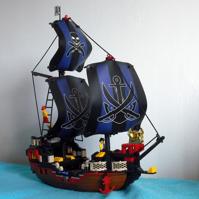 play o.k. 12600, barco pirata, con ruedas y qui - Comprar